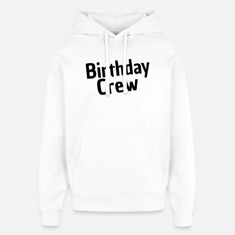 Équipe d’anniversaire - Sweat à capuche unisexe Stanley/Stella Oversized - blanc