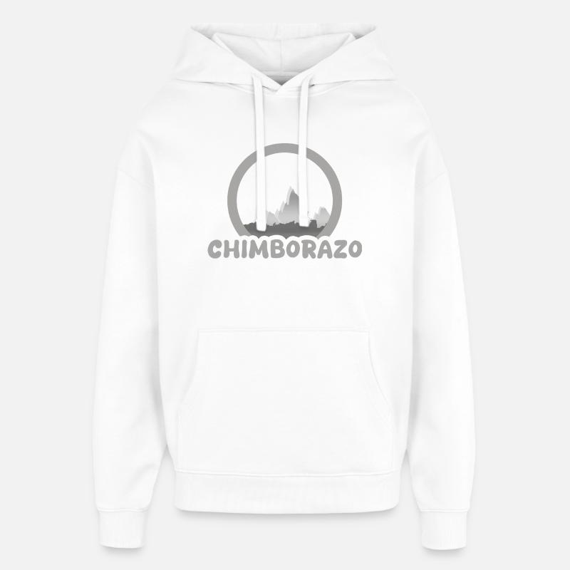 Gift for chimborazo - Oversized Unisex Hoodie by Stanley/Stella - white