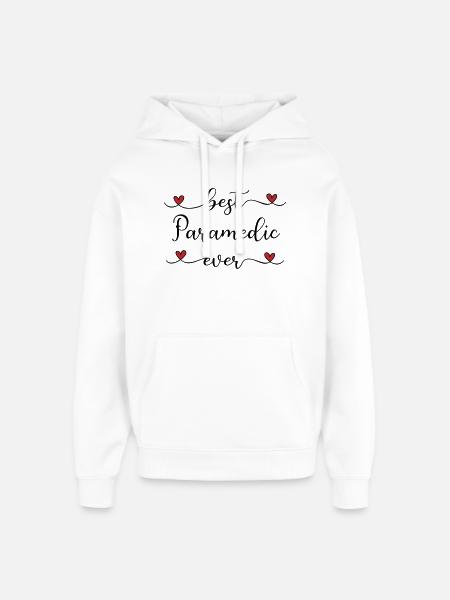 Meilleur ambulancier du monde - Sweat à capuche unisexe Stanley/Stella Oversized - blanc