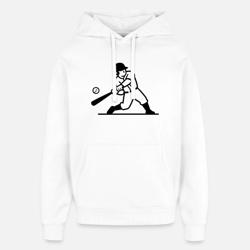 base-ball - Sweat à capuche unisexe Stanley/Stella Oversized - blanc