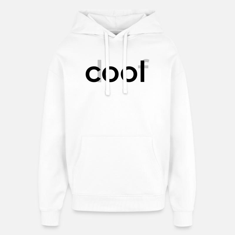 Cool goofy - Sweat à capuche unisexe Stanley/Stella Oversized - blanc