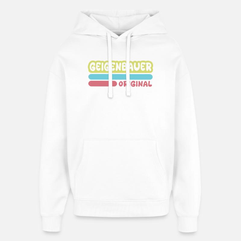 Le luthier en tant qu’expression - Sweat à capuche unisexe Stanley/Stella Oversized - blanc