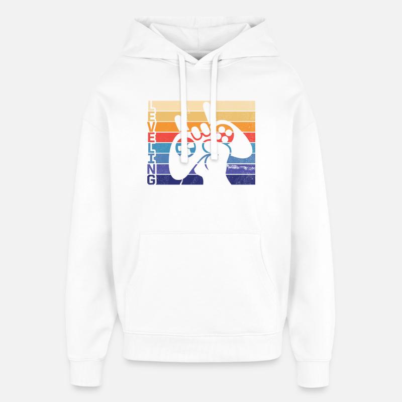 Level-Gamer-Controller - Oversized Unisex Hoodie von Stanley/Stella - Weiß
