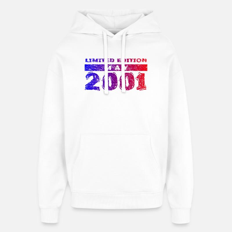 25e anniversaire Édition Limitée 05/2001 - Sweat à capuche unisexe Stanley/Stella Oversized - blanc