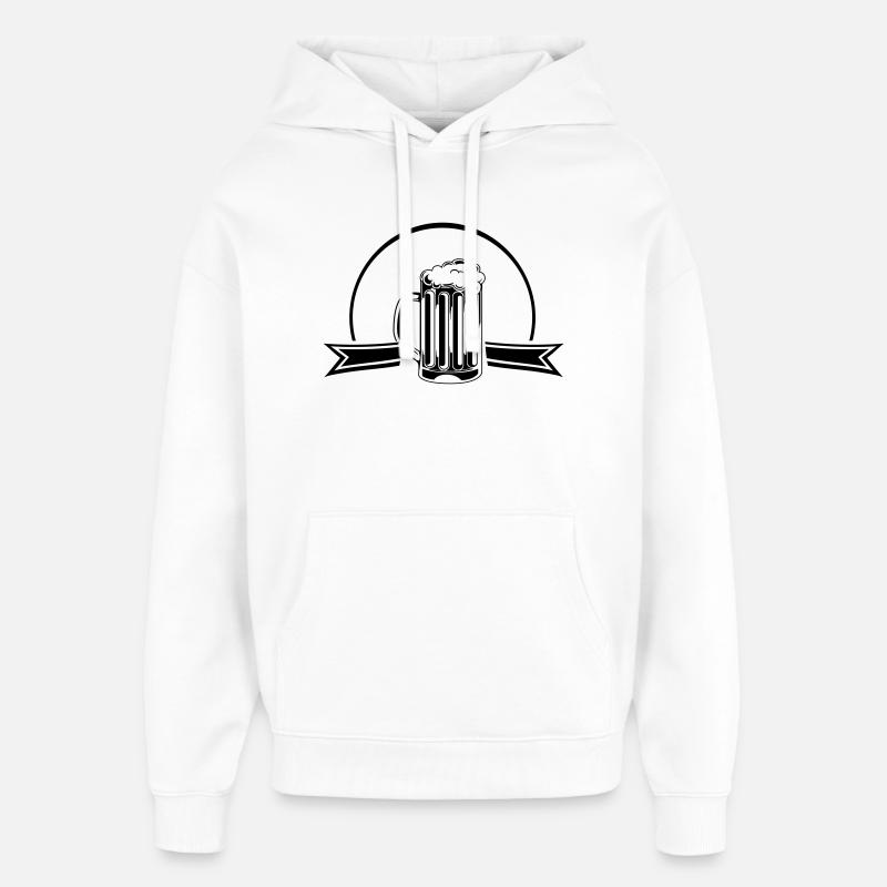 Bière - Sweat à capuche unisexe Stanley/Stella Oversized - blanc