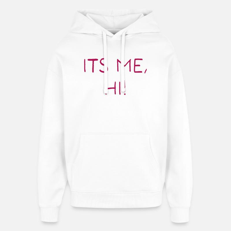 C’est moi, salut ! - Sweat à capuche unisexe Stanley/Stella Oversized - blanc