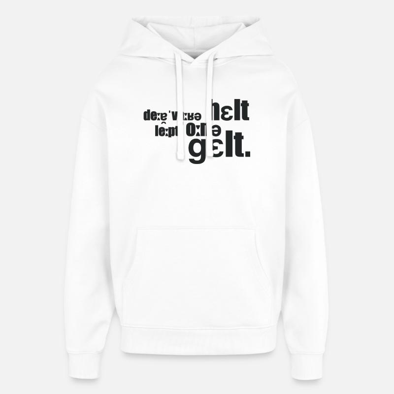 Le vrai héros - Sweat à capuche unisexe Stanley/Stella Oversized - blanc