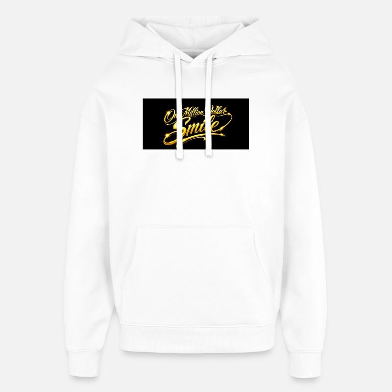 Sourire à un million de dollars - Sweat à capuche unisexe Stanley/Stella Oversized - blanc