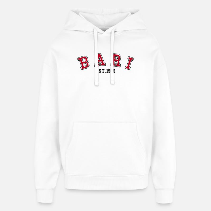 Bari Est 1986 - Sweat à capuche unisexe Stanley/Stella Oversized - blanc