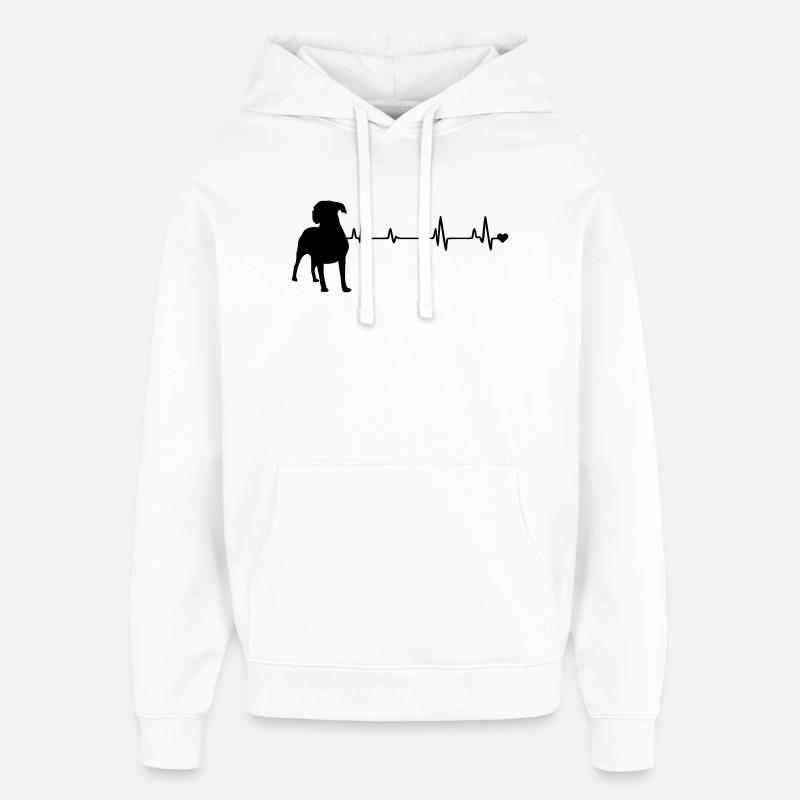 Chien - Sweat à capuche unisexe Stanley/Stella Oversized - blanc