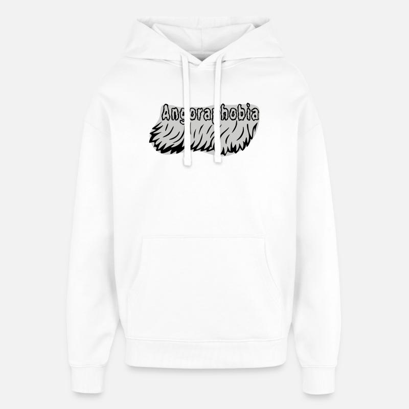 Angoraphobia - Oversized Unisex Hoodie by Stanley/Stella - white