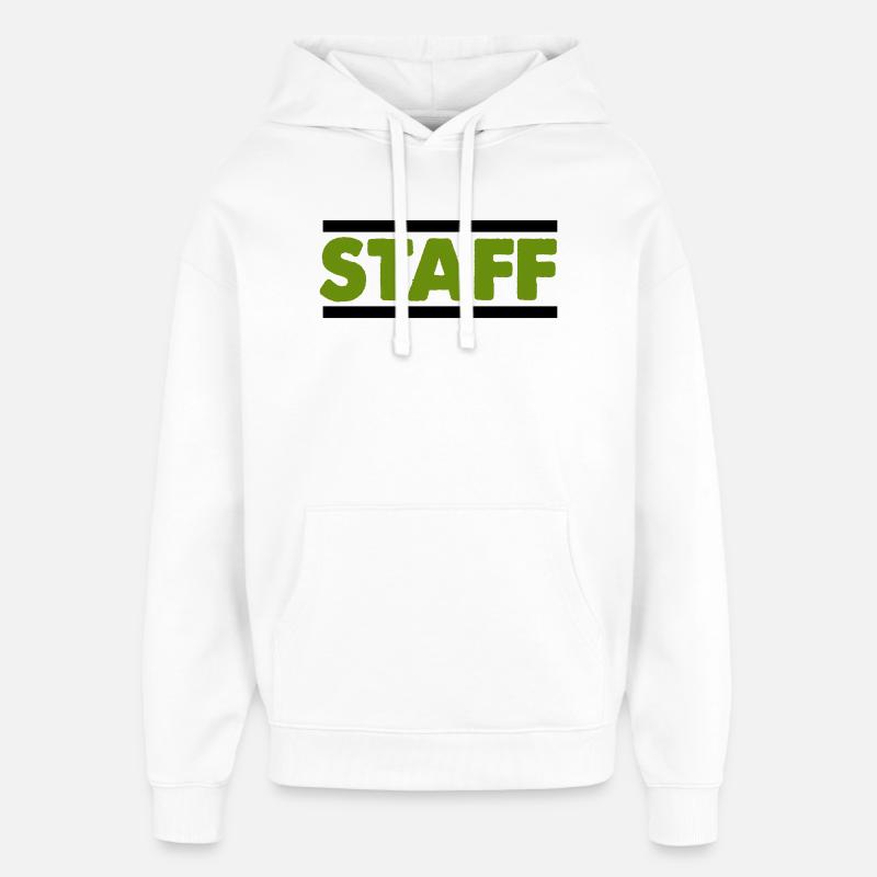 Police en vieillissement du bâton vert - Sweat à capuche unisexe Stanley/Stella Oversized - blanc