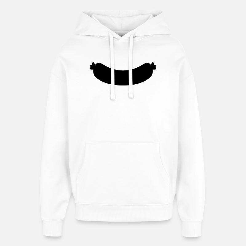 Saucisse - Sweat à capuche unisexe Stanley/Stella Oversized - blanc