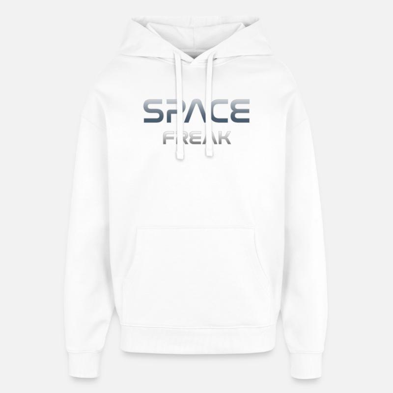 Space Freak Celestial Gradient Tee - Oversized Unisex Hoodie by Stanley/Stella - white