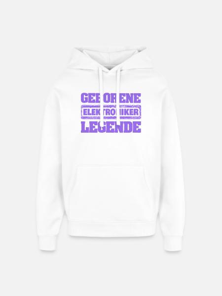 Elektroniker - Oversized Unisex Hoodie von Stanley/Stella - Weiß