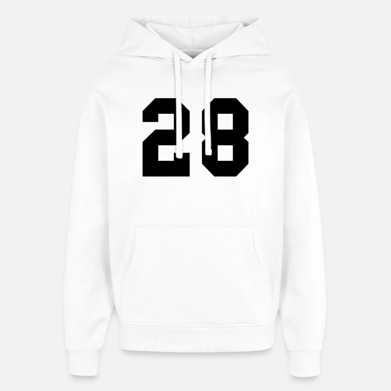 28 - Sweat à capuche unisexe Stanley/Stella Oversized - blanc