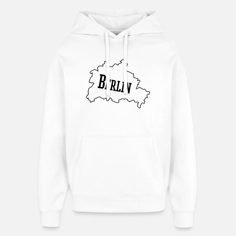 Berlin - Oversized Unisex Hoodie von Stanley/Stella - Weiß