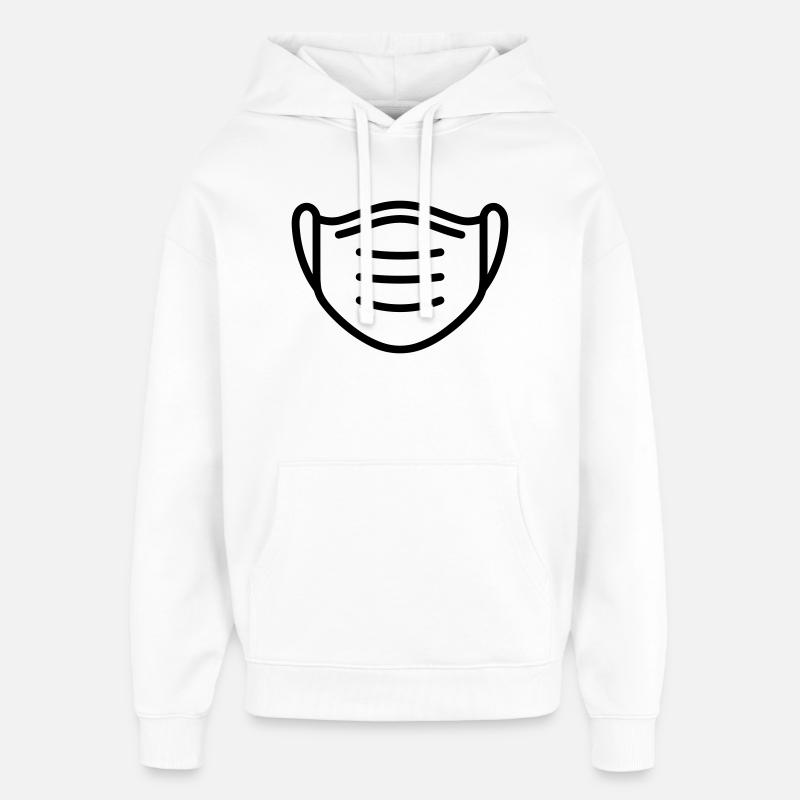 masque - Sweat à capuche unisexe Stanley/Stella Oversized - blanc