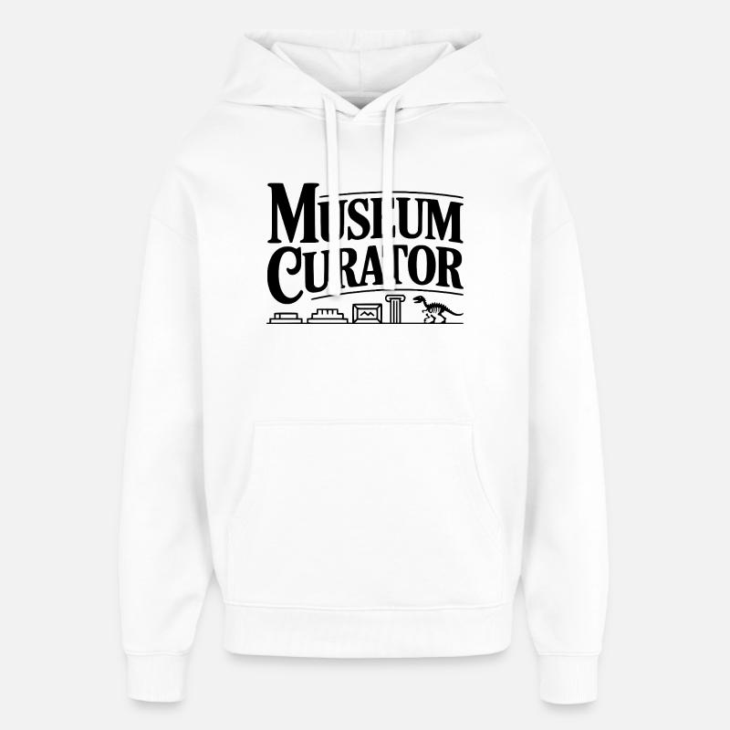 Conservateur du musée - Sweat à capuche unisexe Stanley/Stella Oversized - blanc
