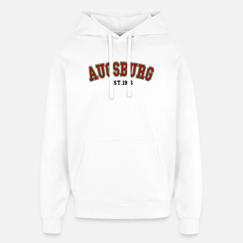 Fondé à Augsbourg en 1966 - Sweat à capuche unisexe Stanley/Stella Oversized - blanc