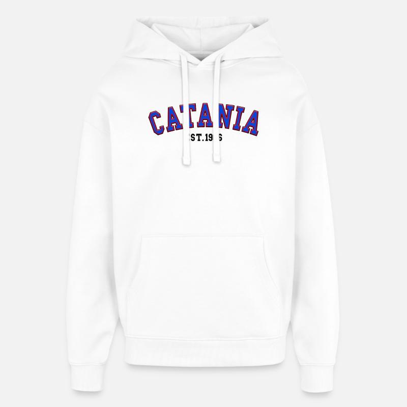 Catane fondée en 1966 - Sweat à capuche unisexe Stanley/Stella Oversized - blanc