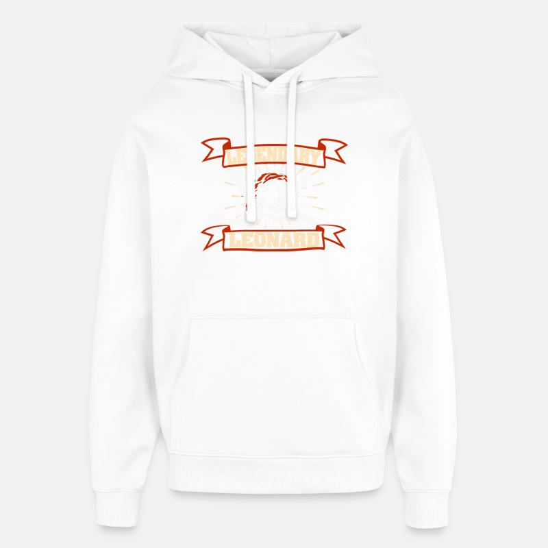 Leonard - Oversized Unisex Hoodie by Stanley/Stella - white