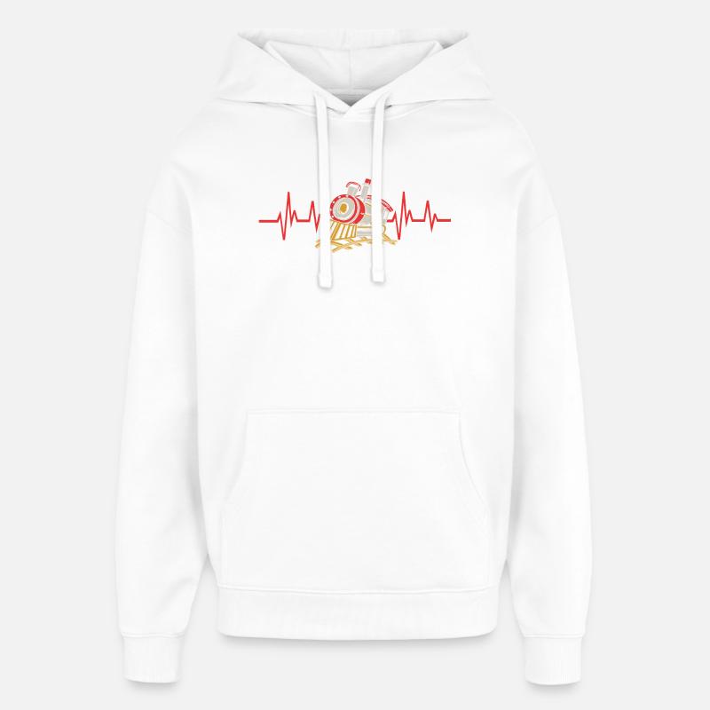 Modelleisenbahn Modellbau Modellbauer - Oversized Unisex Hoodie von Stanley/Stella - Weiß