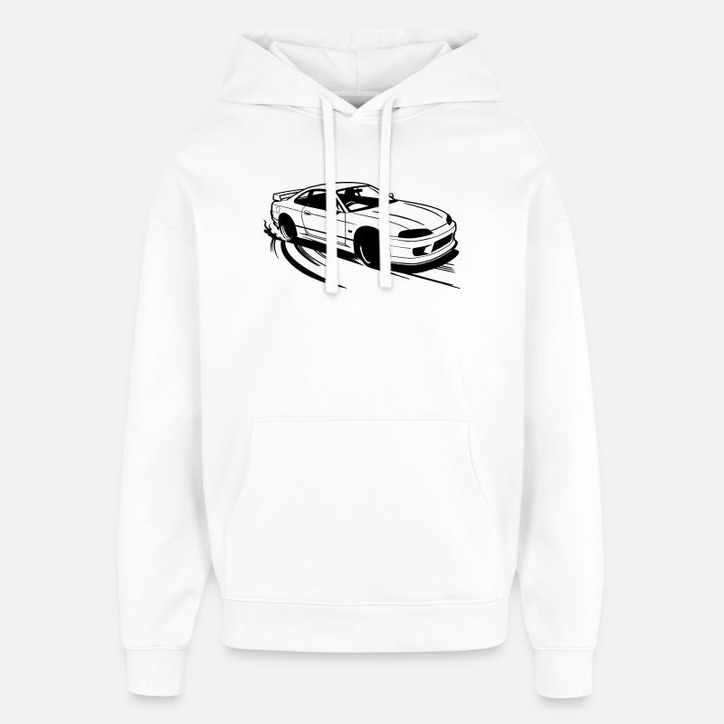 Dérive - Sweat à capuche unisexe Stanley/Stella Oversized - blanc