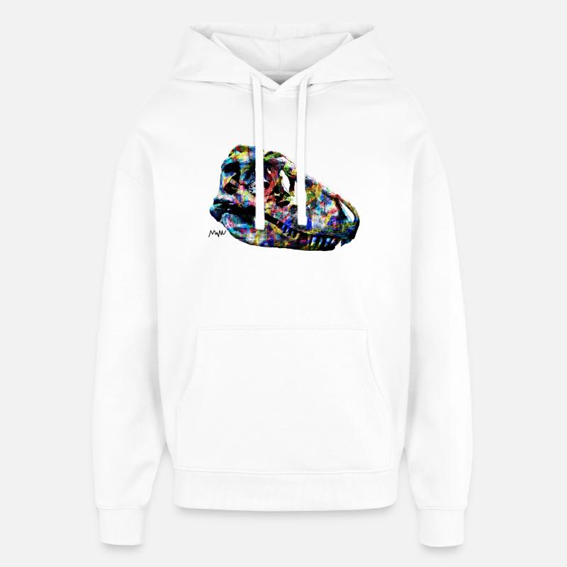 tarbosaurus - Sweat à capuche unisexe Stanley/Stella Oversized - blanc