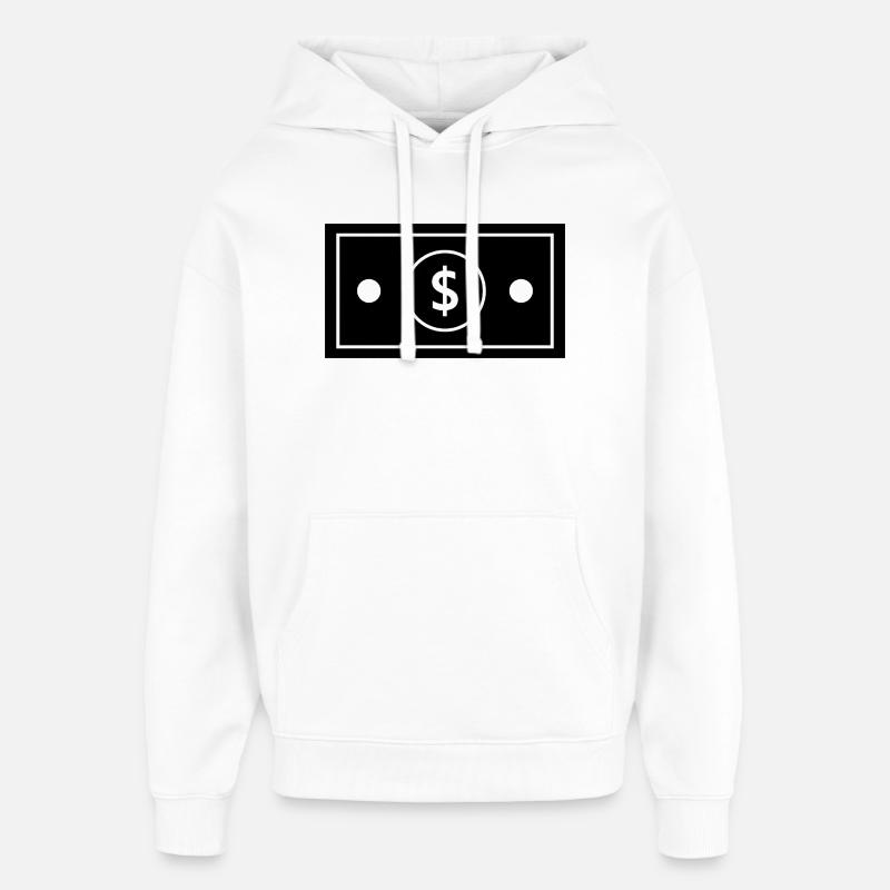 Dollar - Sweat à capuche unisexe Stanley/Stella Oversized - blanc