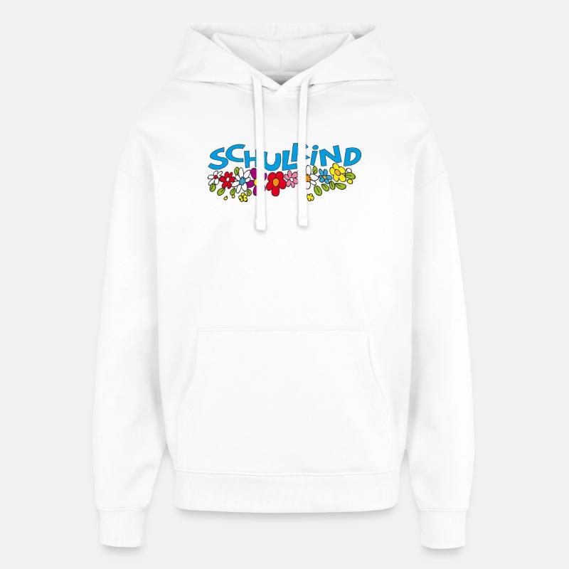 Schulkind - Oversized Unisex Hoodie von Stanley/Stella - Weiß