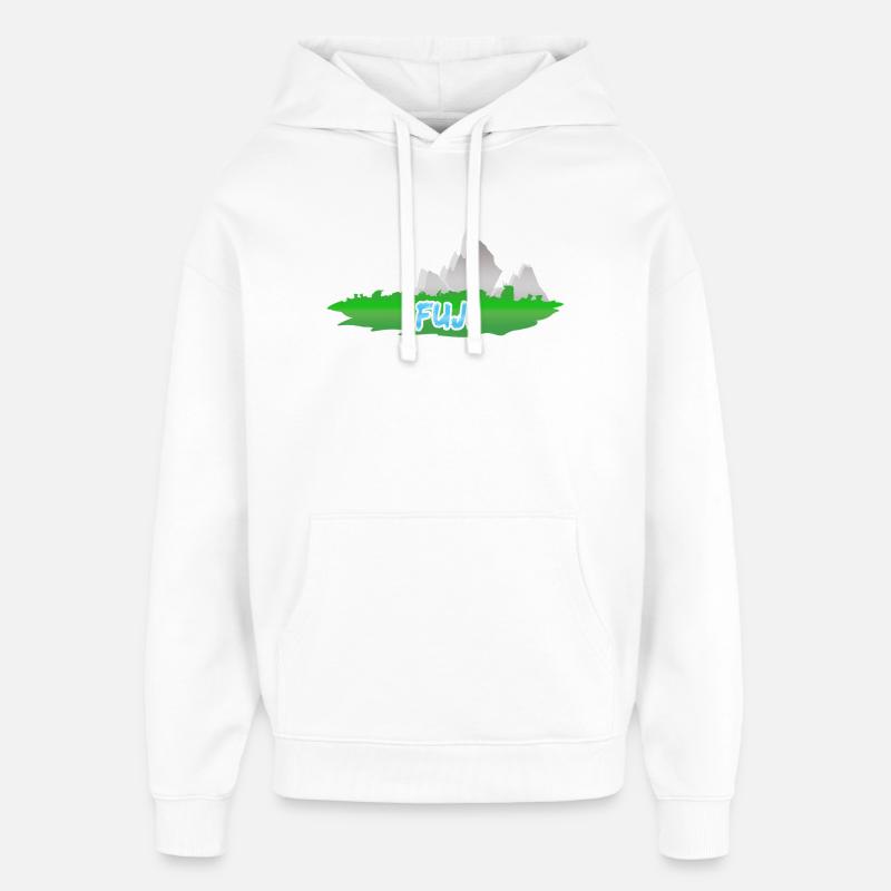 Fuji as a mountain - Oversized Unisex Hoodie by Stanley/Stella - white