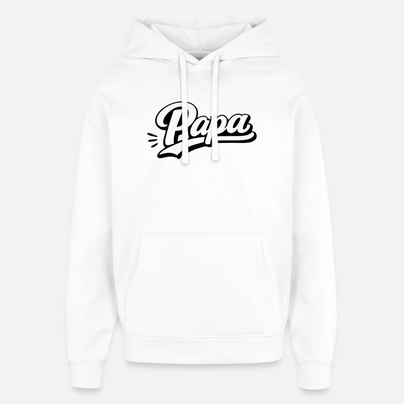 Dad - Oversized Unisex Hoodie by Stanley/Stella - white