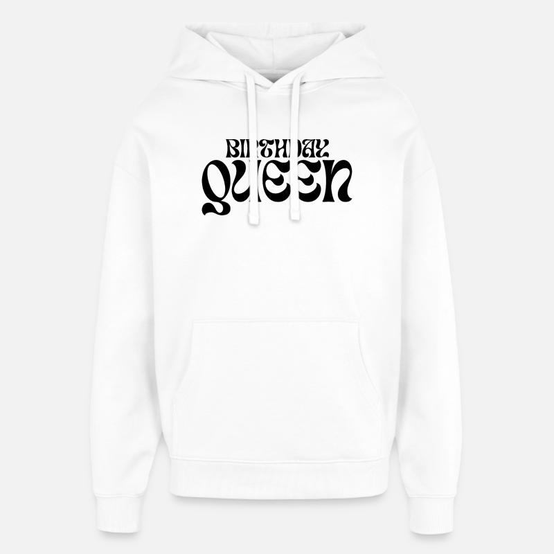 Veuillez télécharger le design - Sweat à capuche unisexe Stanley/Stella Oversized - blanc