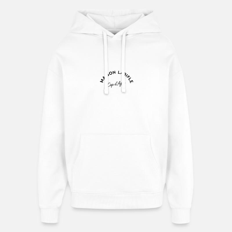 Maison Labifle - Sweat à capuche unisexe Stanley/Stella Oversized - blanc