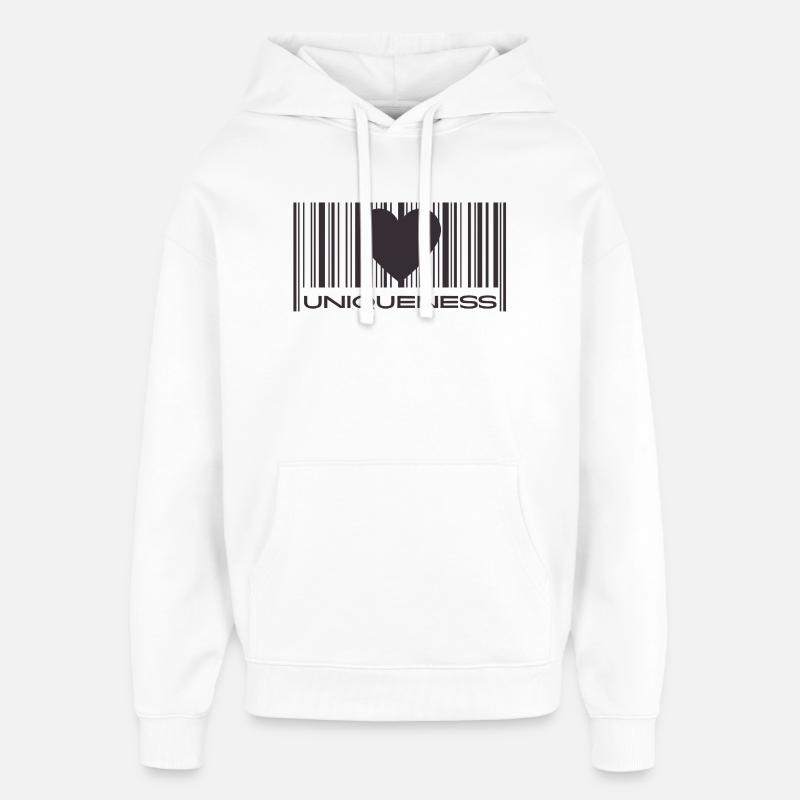 Unicité - Sweat à capuche unisexe Stanley/Stella Oversized - blanc