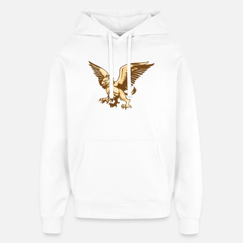 Greif Rostock - Sweat à capuche unisexe Stanley/Stella Oversized - blanc