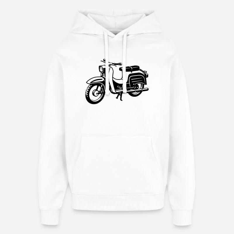 Schwalbe - Oversized Unisex Hoodie von Stanley/Stella - Weiß