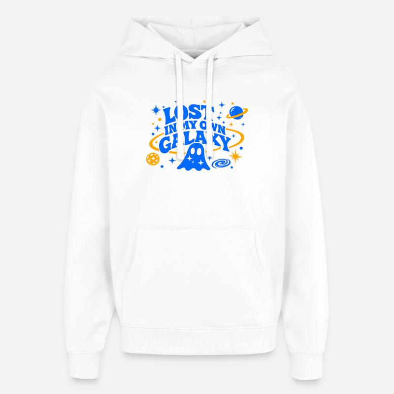 PERDU DANS MA PROPRE GALAXIE - Sweat à capuche unisexe Stanley/Stella Oversized - blanc