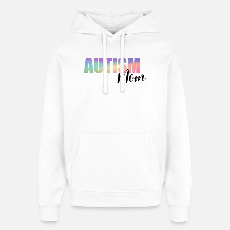 Autisme Maman Spectre Pastel - Sweat à capuche unisexe Stanley/Stella Oversized - blanc