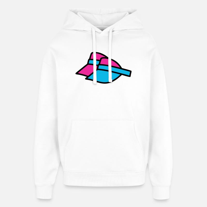 90er Sonnenblenden Retro Visor - Oversized Unisex Hoodie von Stanley/Stella - Weiß