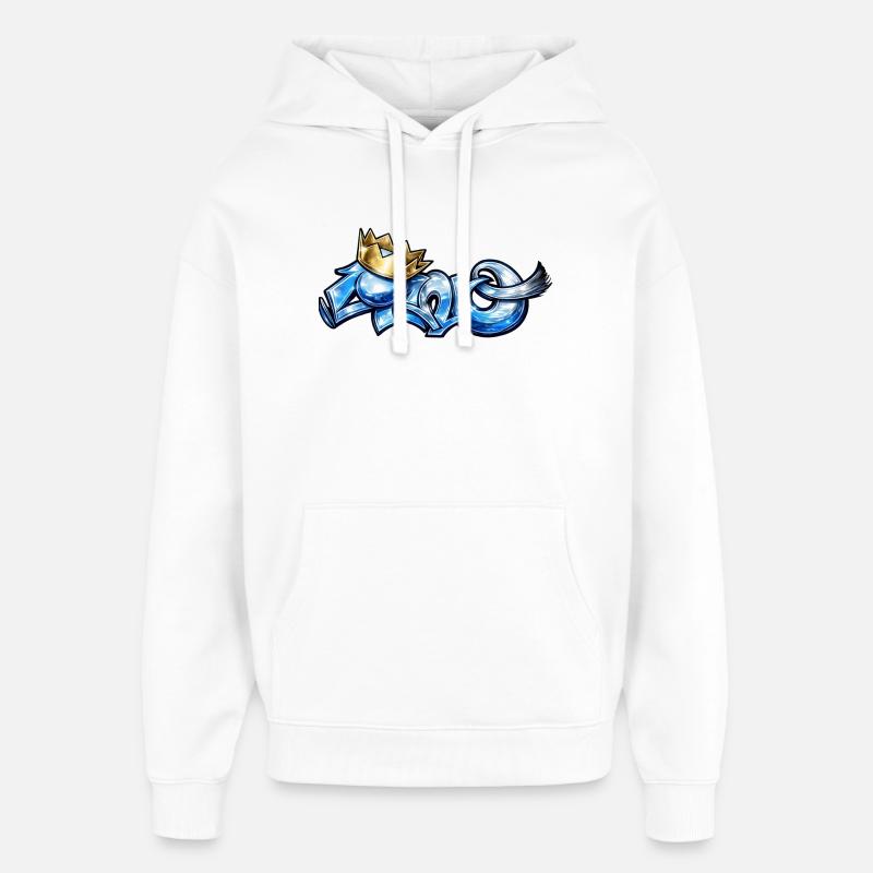Cano blue - Oversized Unisex Hoodie by Stanley/Stella - white