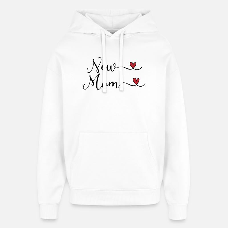 Nouvelle maman - Sweat à capuche unisexe Stanley/Stella Oversized - blanc