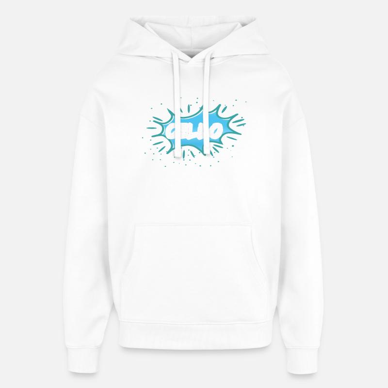 Geschenk Cello - Oversized Unisex Hoodie von Stanley/Stella - Weiß