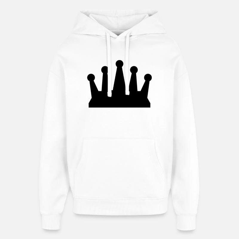 Couronne - Sweat à capuche unisexe Stanley/Stella Oversized - blanc