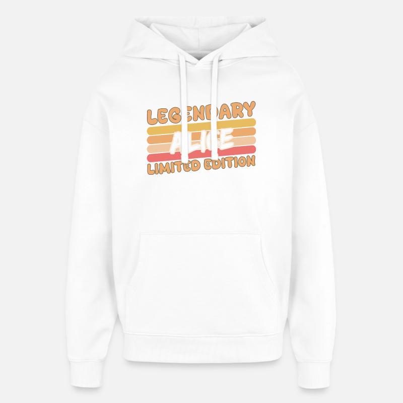 Alice - Oversized Unisex Hoodie von Stanley/Stella - Weiß