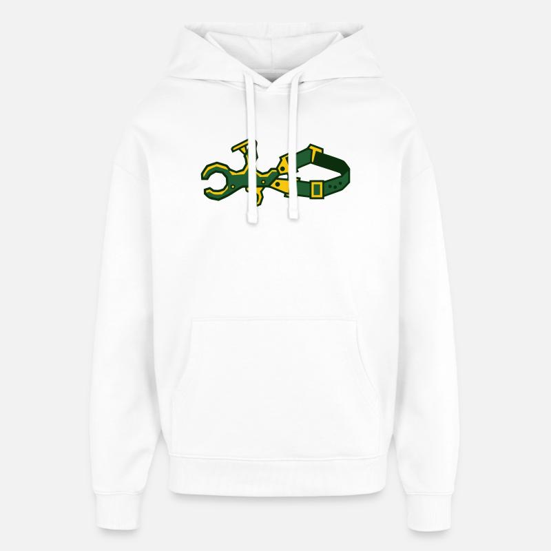 Release Archery Compound Bow Shooter - Oversized Unisex Hoodie by Stanley/Stella - white