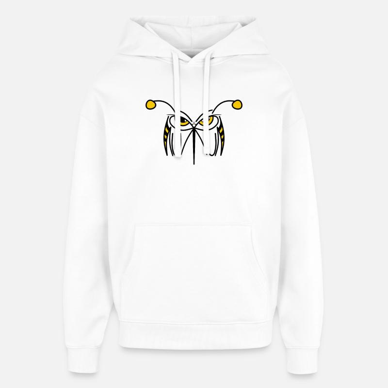MORSURE - Guêpe en colère - Sweat à capuche unisexe Stanley/Stella Oversized - blanc