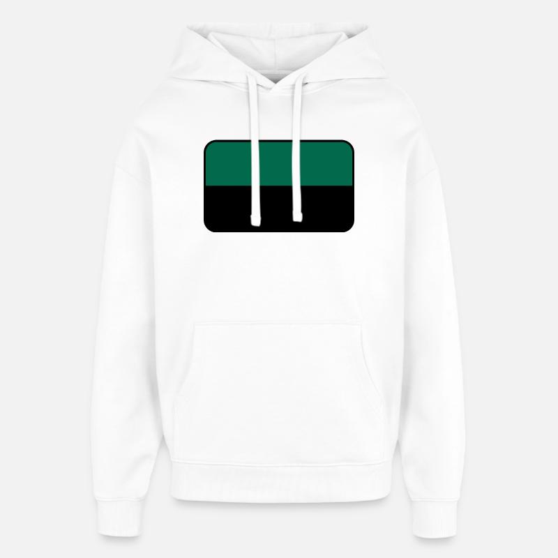 Texel-Flaggenlogo – Inselkleidung - Oversized Unisex Hoodie von Stanley/Stella - Weiß