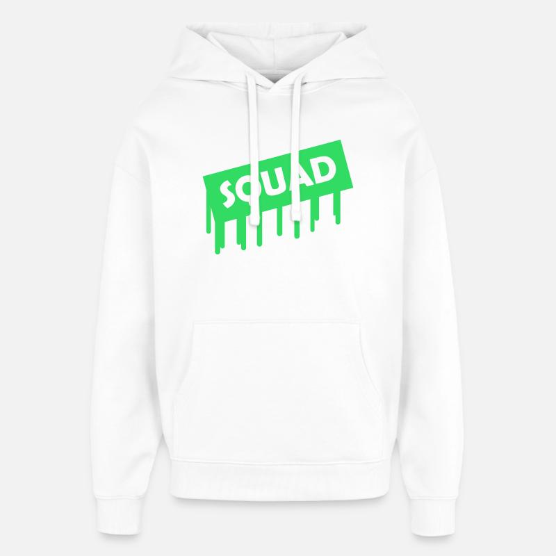 Squad - Oversized Unisex Hoodie by Stanley/Stella - white